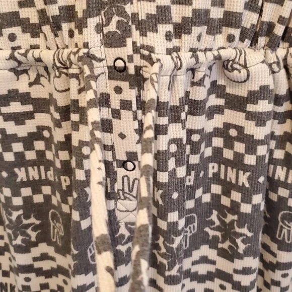 PINK Victoria's Secret Thermal Pajama Onesie sz XL - Picture 5 of 10